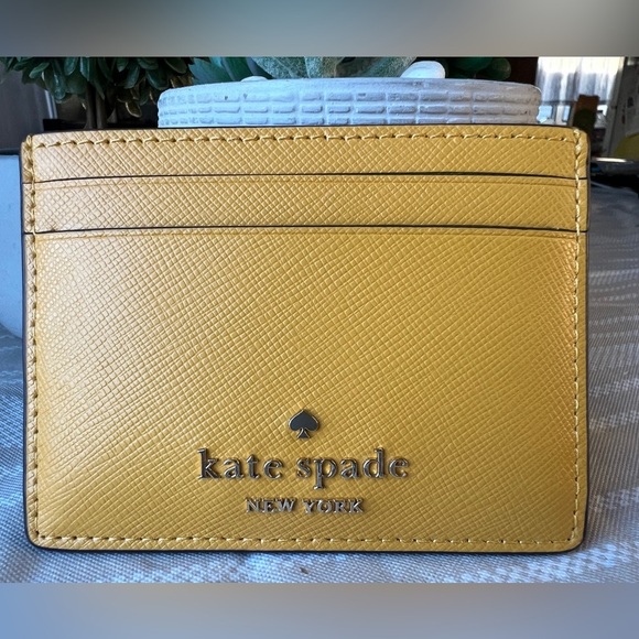 kate spade Handbags - Kate Spade Mustard Yellow Card Holder